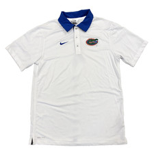 Men's XL NIKE Dri-Fit Florida Gators White Polo Golf Shirt 31183X-FG2 T60