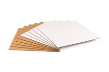 12.5x12.5 Inch Insert Pads for 12" LP Record Mailers, 1/8" Thick Corrugated C...