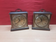 2 Metamec Battery Mantel Clocks For Restoration Both Work But Need A Clean