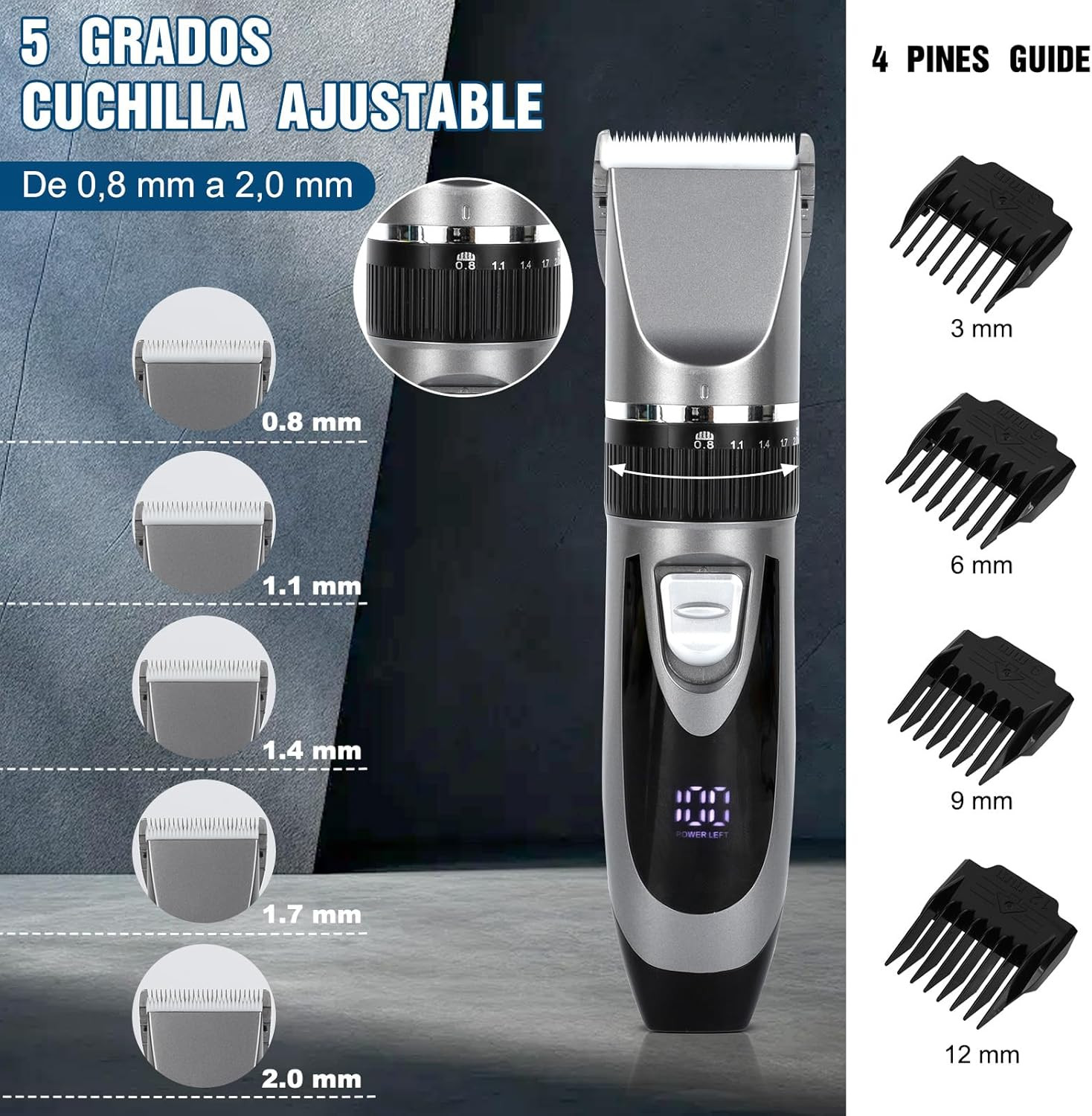 Tagliacapelli Uomo Professional da Viaggio - USB Ricaricabile - 2