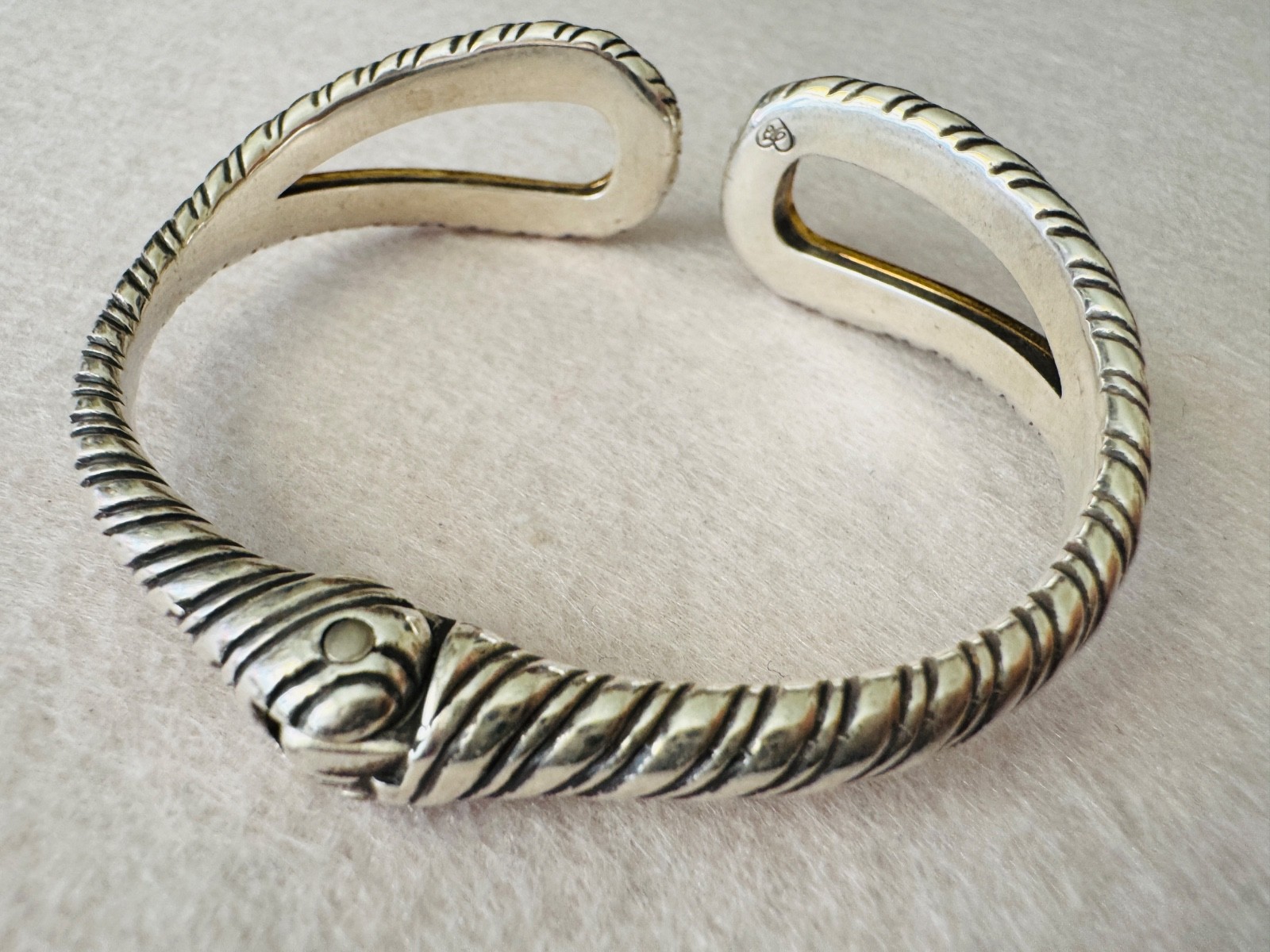 Brighton "Inner Circle” Two Tone Hinged Bracelet - image 7