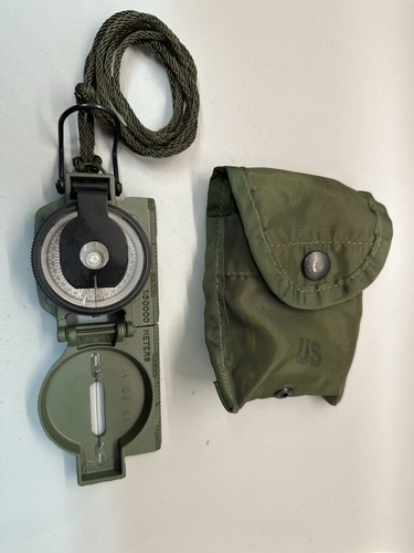 CAMMENGA 3H Magnetic Compass w/ Pouch NSN 6605-01-196-6971 US Military