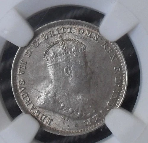 Australia 1910 Threepence, NGC Grade MS62, Uncirculated , Silver Coin (SL6)