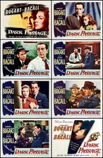 FALL SALE! DARK PASSAGE BOGART BECALL Full Set Of 8 ~ 11x14 LC PRINT SET 1947