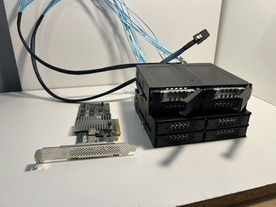 ICYDOCK MB607SP-B Mobile Rack Enclosure w 9260-8i 8-Port SAS RAID Card and Cable