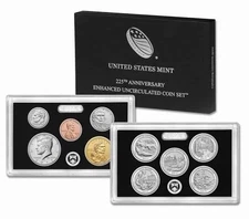 2017 S United States Mint 225th Anniversary Enhanced Uncirculated Coin Set