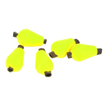 (Leuchtstoffgelb) 5 Pcs Wassertropfen Angeln Float Foam Strike Indicator Fl AK