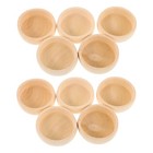 Unfertige leere Schalen: 52 mm DIY, unfertige Miniatur-Holzschalen zum Bemalen