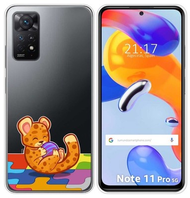 Transparente Silikonhülle Für Xiaomi Redmi Note 11 Pro / 11 Pro 5G Leo Design
