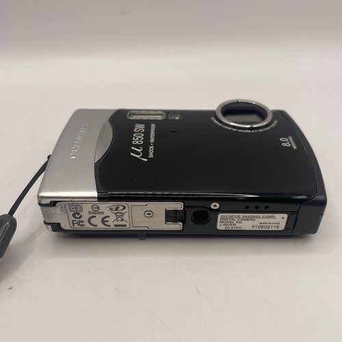 Olympus Digital Camera Mju 850 SW 8.0MP Shock Waterproof Tested Working Black - Picture 4 of 8