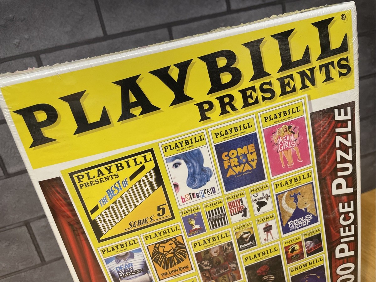 SHAPES OF PLAY: RECHARGE 未開封 Endless Games Playbill Broadway Cover Jigsaw Puzzle - 1000