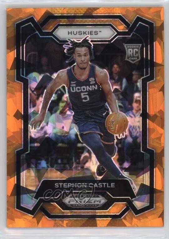 2024-25 Panini Prizm Draft Picks Orange Ice Prizm Stephon Castle #17 19kz
