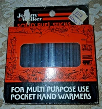 Vintage NOS Johnny Walker SOLID FUEL STICKS for Handwarmers Box of 12