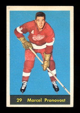 1960-61 PARKHURST NHL Hockey #29 Marcel Pronovost EX+ Red Wings Tiny Crease