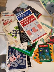 Mattell Intellivision Games Lot of  18 Tested and Working , Books And Overlays