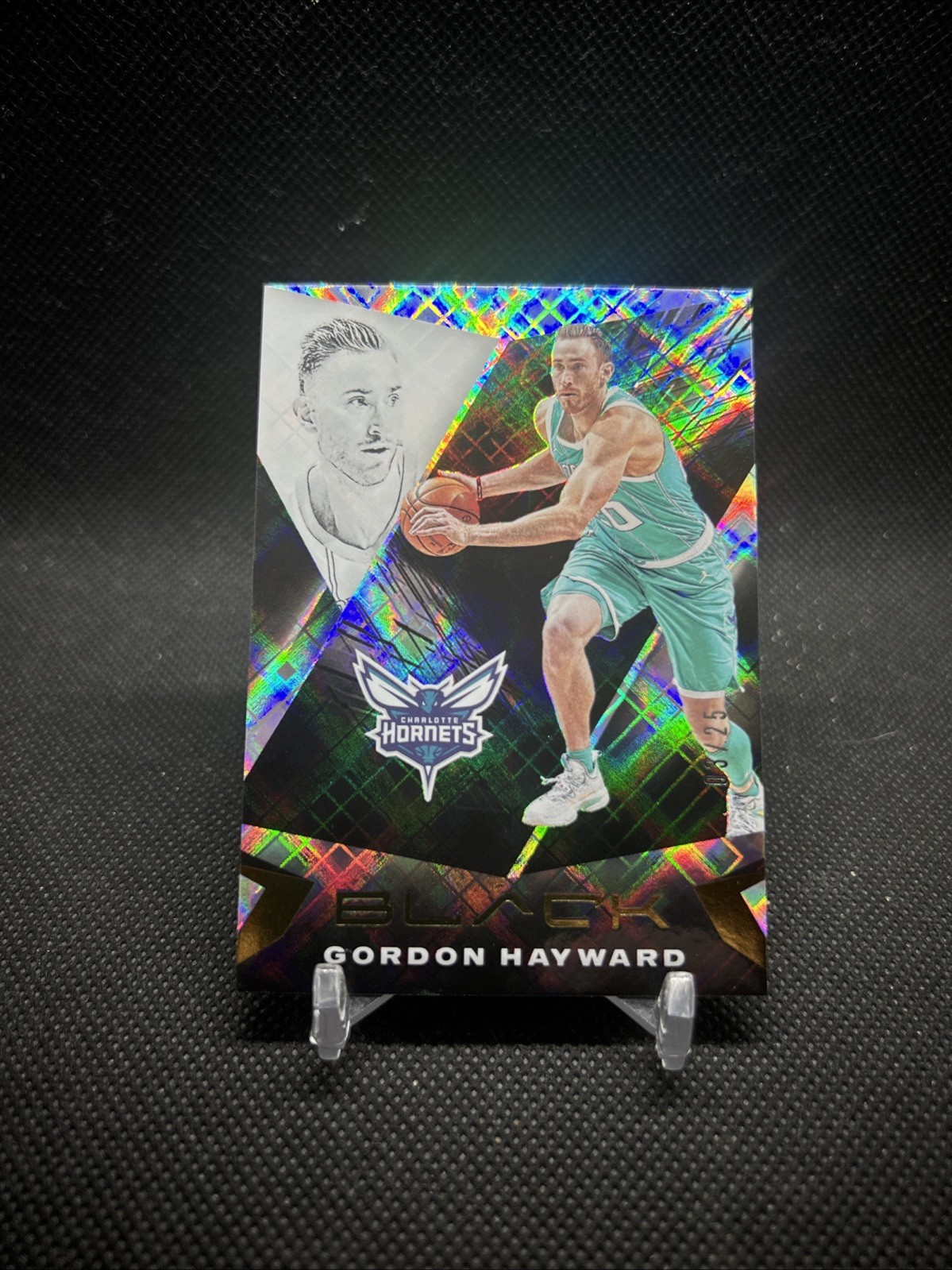 2021 PANINI BLACK GORDON HAYWARD DIAMOND AWE!! /25 #38