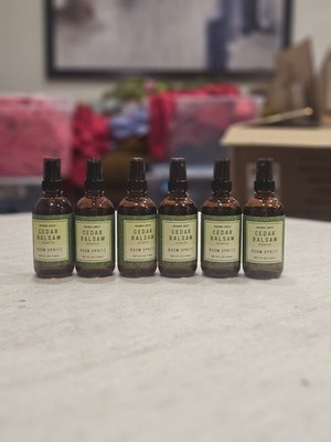 NEW Trader Joe's Cedar Balsam Room Spritz Spray Bottle 4 oz Holiday LOT OF 6