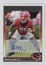 2024 Score Rookies Signatures Amarius Mims #329 Auto 1ca6