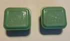 Vintage Jadeite Fire King Refrigerator Dishes with Lid-Philbe pattern - Set of 2