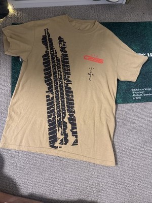 Cactus Jack Travis Scott Cross Speed System Brown T Shirt Size S