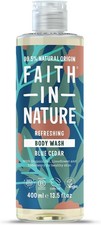Image of Faith In Nature Natural Blue Cedar Body Wash, Refreshing Shower Gel, Vegan and