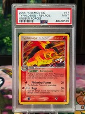 *pop 156* 2005 Pokémon EX Typhlosion Unseen Forces 17/115 Reverse Holo PSA 9 on eBay