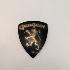 Vintage Oem Peugeot Lion Shield Emblem - 1960s Roaring Gold Lion Head Badge