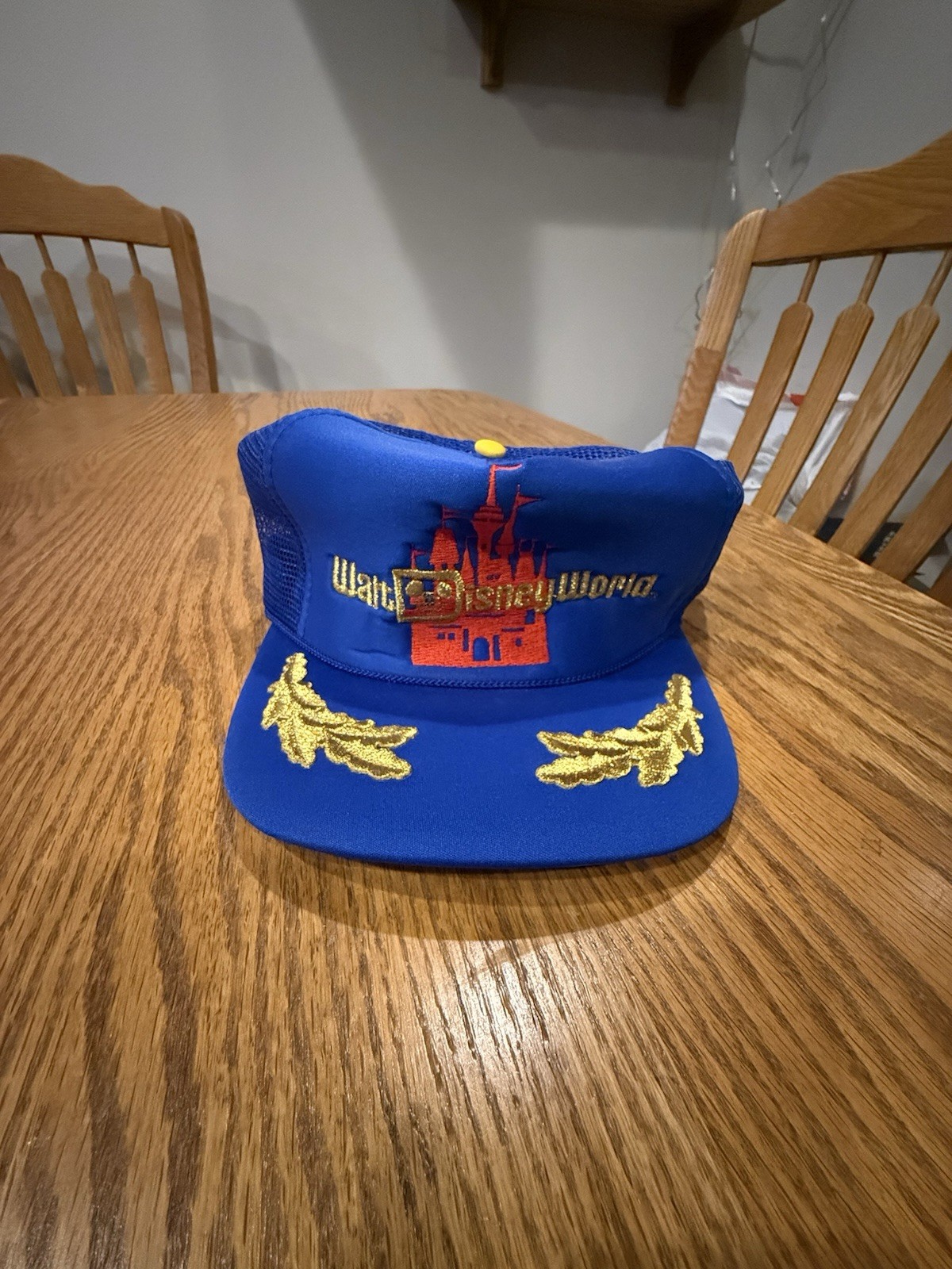 🔥 VTG Walt Disney World Castle Trucker Snapback Hat DEADSTOCK 90s🔥