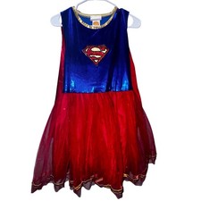 Rubies DC Supergirl Costume Dress with Cape Girls Size Large Cosplay