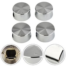 4x Metal Gas Cooker Oven Stove Knob Control Rotary 6mm Silver Universal ' UK