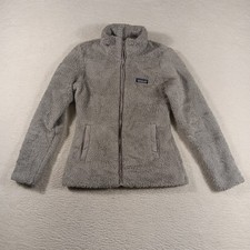 Patagonia Fleece Womens Small Gray Los Gatos Full Zip Sherpa Teddy Gorpcore