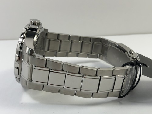 Bulova Marine Star Quartz Black Dial Stainless Steel Men's Watch 96B382 - Picture 11 of 14