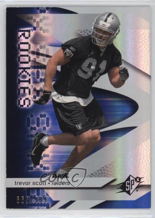 2008 SPx Rookies 665/999 Trevor Scott #148 Rookie RC 11h3