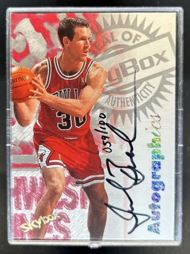 1997-98 Skybox Premium Jud Buechler Autographics Auto Clippers