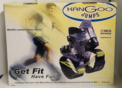 NOS Kangoo Jumps KJ4-XR Twin Turbo X-Rebound Bounce Boot Blue US Men Size 12