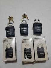 Master Lock 6121 Pro Series Padlocks, lot of 3