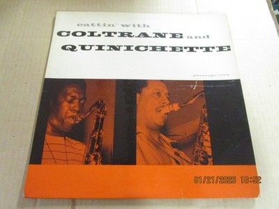 JOHN COLTRANE PAUL QUINICHETTE Cattin' With 1st Press MONO LP Used! '59 Prestige