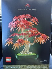 LEGO Botanicals Japanese Red Maple Bonsai Tree Complete Set 474 Piece 10348 