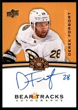 2023-24 BOSTON BRUINS CENTENNIAL BEAR TRACKS AUTO DEREK FORBORT #BT-DF