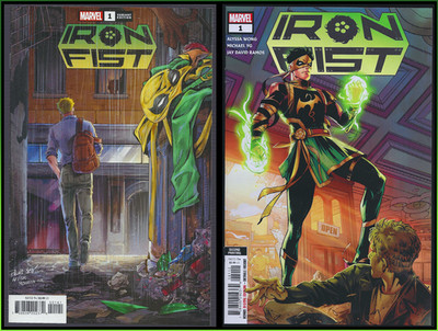 IRON FIST #1 (2022) 1ST LIN LIE SET GUNJI 1:50 HOMAGE VARIANT + 2ND PRINT NM+