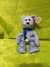Ty Beanie Babies 1999 Holiday Teddy Bear Plush Toy - Blue Box Stored