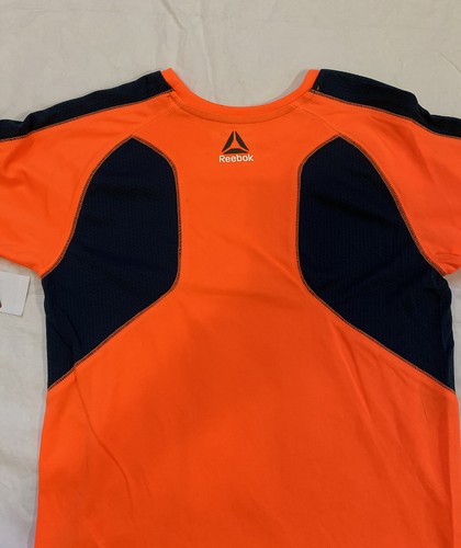 Reebok Shirt young kids , short Sleeve ,Orange ,Size M , 100% polyester - 第 3/4 張圖片