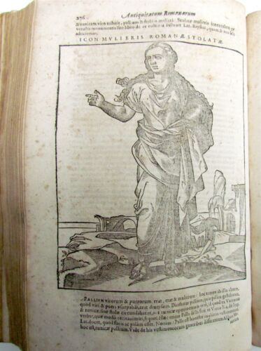 1613 ROMAN ANTIQUITIES by Thomas DEMPSTER antique ILLUSTRATED VELLUM BOUND - Picture 1 of 12
