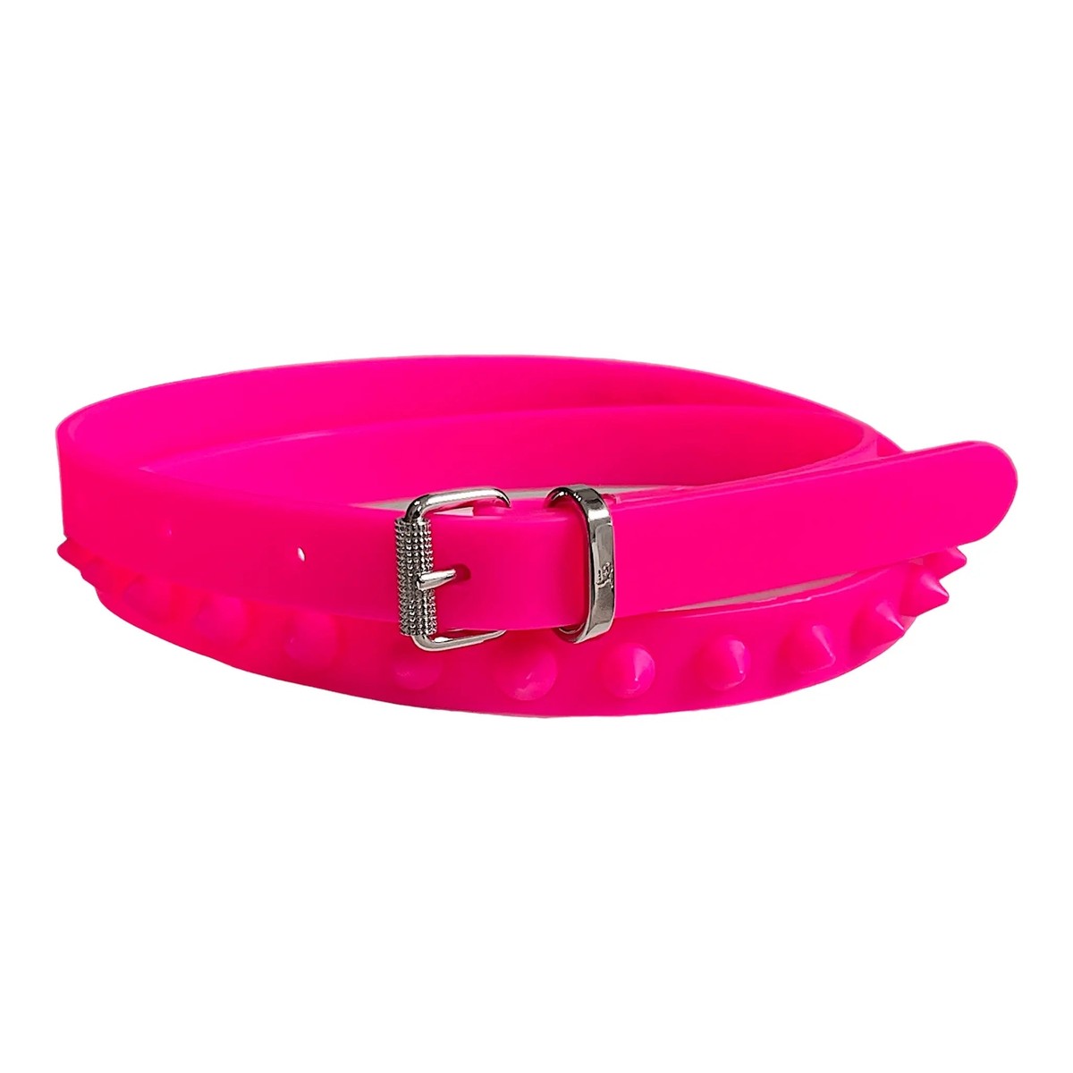 Christian Louboutin Wild Pink Spiked Belt CHRISTIAN LOUBOUTIN Loubi Spiked Leather Belt Black Size 100.40 main image 4