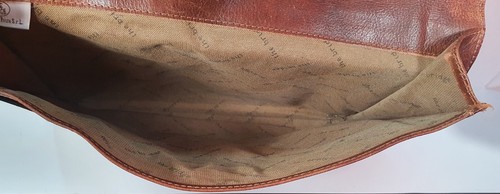 Soporte para documentos de cuero genuino The Bridge grande, hecho en Italia de colección años 90 - Imagen 5 de 12