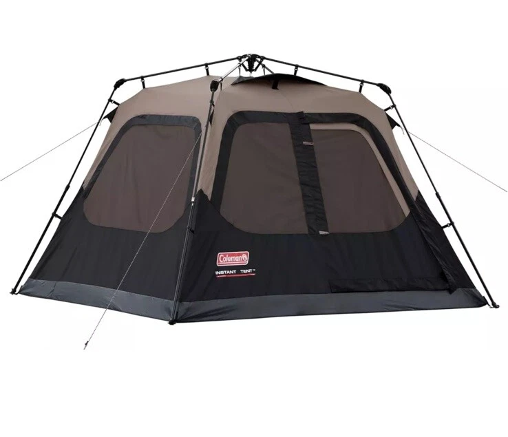 Coleman 4-Person Cabin Tent with 1-Minute Setup, Weatherproof Floor & Carry Bag