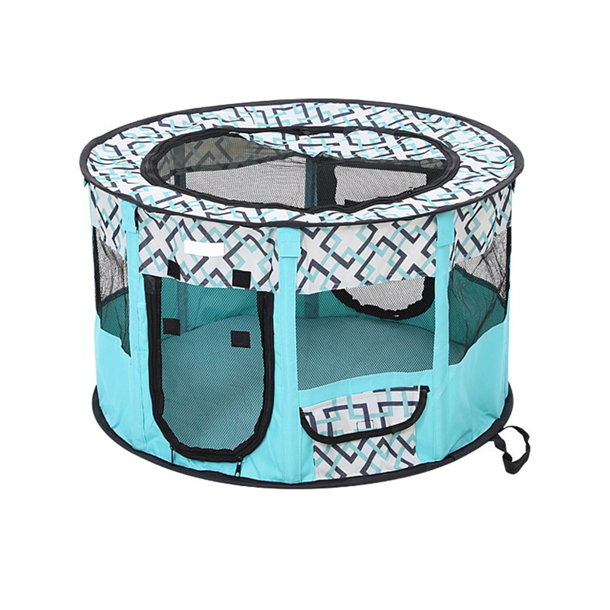 AKrockpet Portable Large Dog Playpen Fence Pet Play Pen Exercise