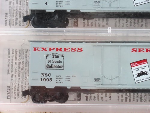 N Scale Micro-Trains MTL 1995 NSC Express Service Box Car 2-Pack Sealed - Picture 4 of 7