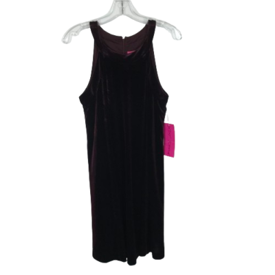 betsey johnson velvet halter dress NWT Womens Size 10 Betsey Johnson Maroon Velvet Halter Mini Sleeveless Dress  NEW