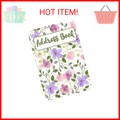 Address Book: Small Floral Address Book with Tabs for Women - Perfect Size for P